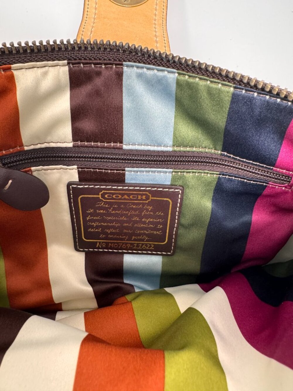 COACH Legacy Bridgit 65th Anniversary Leather Shoulder Bag Clutch 11" - Picture 5 of 6